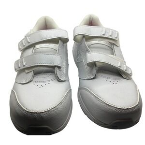 New Balance 928v3 Womens 8.5 White Leather Walking Shoes WW928HW3 HoopLoop Strap
